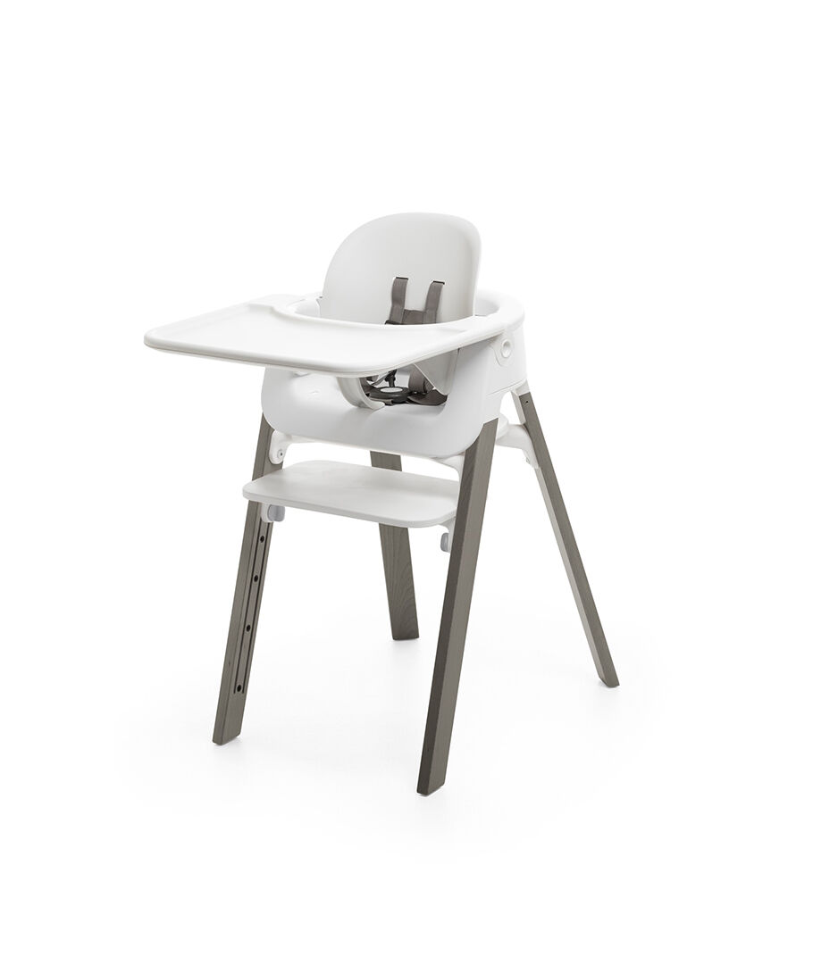 Krzesło Stokke® Steps™, White/Hazy Grey, mainview